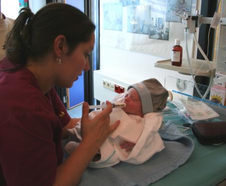 Maya, une heure apr�s sa naissance