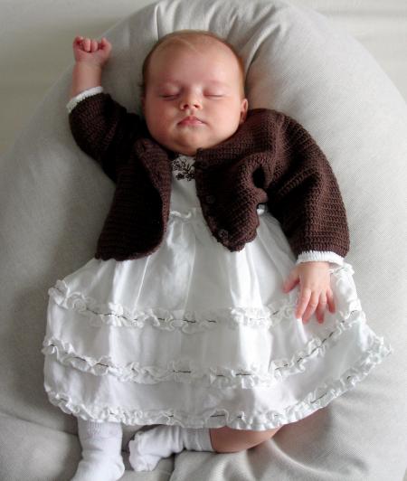 Maya dans sa jolie robe